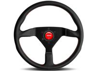 Steering wheel MONTECARLO, with Red stitch and horn button - Momo - M11111785BKRER Steering wheel MONTECARLO, with Red stitch and horn button - Momo - M11111785BKRER