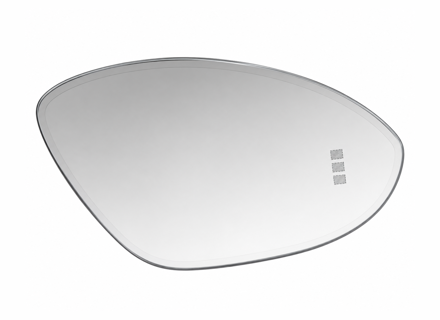 Door mirror glass (Convex), Right for LHD. Porsche 9YA Cayenne 2018>> / 95C Macan-e 2024>> - 9Y1857522P