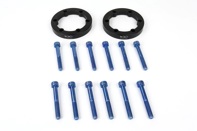 Wheel spacers 10mm front axle spacer kit. Porsche 996/997 Turbo - bbi.996.501.0003