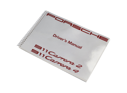 Driver’s manual for Porsche 911 (964) Carrera 2/4, MY 91, in English (UK) - WKD96402091