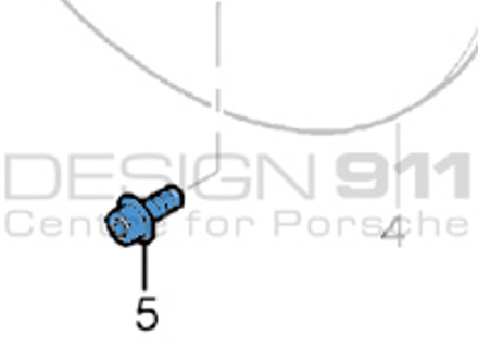 Brake disc cover plate Screw. Porsche Cayenne MKI / MKII - N10572403