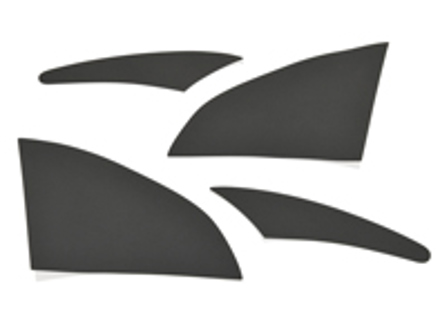 Steenslagbeschermingsfolie set van 4, ZWART. Porsche964 - PCG55932515