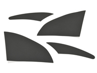 Steenslagbeschermingsfolie set van 4, ZWART. Porsche964 - PCG55932515