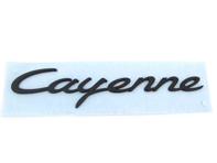 CAYENNE Rear Badge, Black. Porsche 958 Cayenne - 95855967502 CAYENNE Rear Badge, Black. Porsche 958 Cayenne - 95855967502