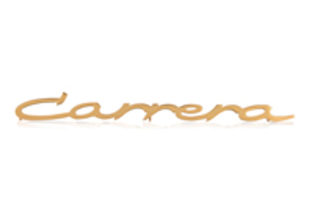 'CARRERA' Large gold badge. Porsche 356 A / 356 B T-5 / 356 B T-6 / 356 C - 64455932500