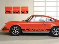 Wall Art - Carrera Side Decor in Orange. Limited Edition Wall Art - Carrera Side Decor in Orange. Limited Edition