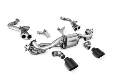 Milltek Sports Exhaust System With GPF/OPF Bypass, Cerakote Black GT-115 Tailpipes. Porsche 718 Boxster / Cayman 2020>> - 982251053E, 982251053K, 982251053F, 982251053H, 982251053D, 982251053G, 982254351B, 982254351L, 982254351AA, 982254351P, 982254351R, 982254350B, 982254350L, 982254350AA, 982254350P, 982254350R - SSXPO185