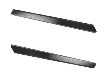 Kit de protection de seuil de porte en aluminium noir. Porsche 911 (1965-1973) - 90155111550, 90155111650, 90155111551, 90155111651 - 1689815570, 1689815580
