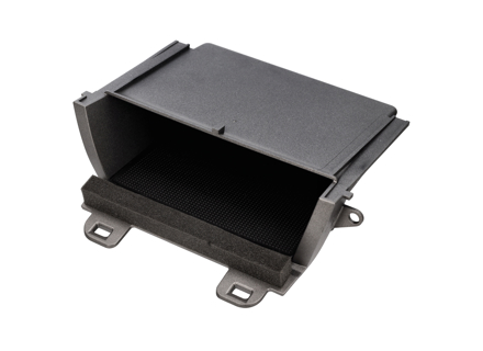 Front Centre Console Storage Bin, Matt Black. Porsche 987.2 Boxster / Cayman / 997.2 Carrera / Turbo / GT2 / GT3 2007-13 - 99755314302, 99755314302A05