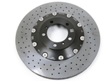 Brake disc rotor FRONT, Ceramic PCCB. Porsche 991.2 / 992 - 99135140706, 99135140806, 9P1615301H, 9P1615302H, 992615302AA