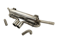 DAMAGED Exhaust Muffler / Silencer Sports System DesignTek for Porsche Boxster 986 - 99611112106, 99611112107, 99611114105, 99611114111, 99611114202, 99611114211, 99611115101, 99611115202