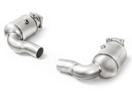 Akrapovic verbindingspijp set w cat (SS) voor Porsche 991.2 Turbo / Turbo S 2018>> - 99711300930, 997113009AX, 99711301030, 997113010AX