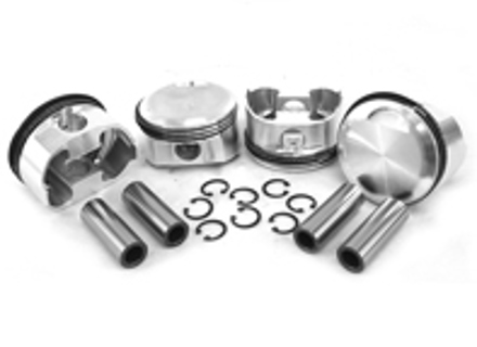 Zuigerset, grote boring JE gesmede zuigerset 'High Comp'. Porsche 356C / 912 - 008 11 82JEP, 0081182JEP, 008 11 83JEP, 0081183JEP