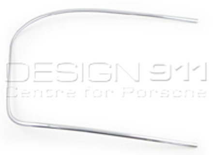 Front Screen Moulding Metal Chrome. Porsche 356 B-T6 / C CABRIO - 64454191126, 64454191226