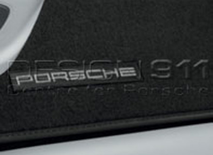 Tappetini con bordo in nabuk. Porsche Macan con guida a sinistra - 95B864435B, 95B864435DOS5