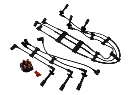 Ignition Kit HT Leads, Rotor, Distributor Cap Porsche 911 3.2L 1985-89 - 91160201103, 91160201203, 91160201120, 93060290202, 93060291900