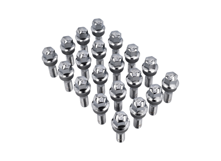 Bulloni ruota cromati per Porsche Boxster 986/996/997 (CONFEZIONE DA 20) - WHT004676A, WHT006978, 99636120302, 99636120300, 99636120301, 99736120301, 3608100007