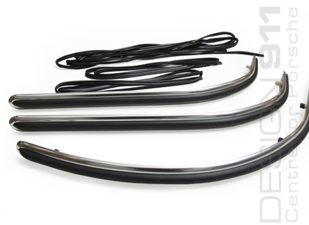 Set gomma e modanatura per paraurti anteriore e posteriore. Porsche 911 dal 1965 in poi - 90150504650, 90150504651, 90150504302, 90150504132