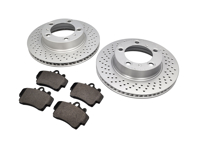 FRONT Brake Pads and Brake Disc Package Porsche 987 Boxster / 987C Cayman - 98735140101, 98735140201, 98735193903