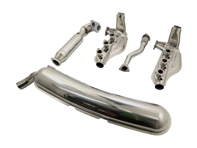 Scarico uscita singola 60mm e sistema scambiatori di calore Porsche 911 1974-83 - 91133091101S, 91122092100S, 91122092201S, 93011116905, PCG91121100, 92201KIT