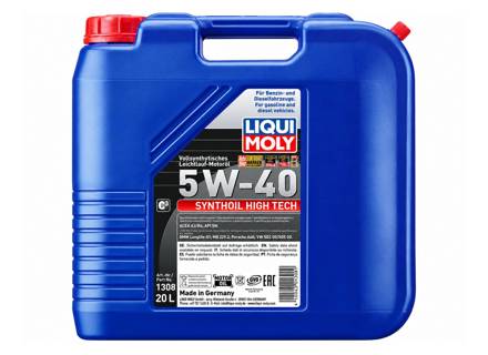 Olio motore completamente sintetico LIQUI MOLY Synthoil High Tech 5W-40, 20 litri - 1308