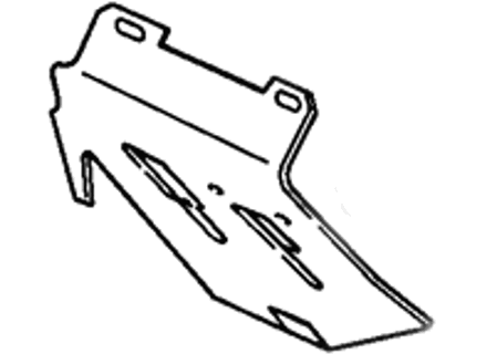 Pedalbodenplatte. Beifahrerseite. Porsche 911 1978-89 mit Klimacoupé - 91155107501