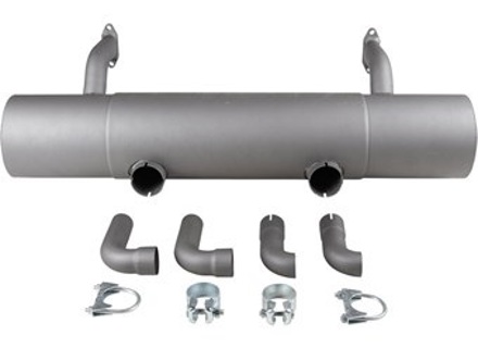 Exhaust muffler / silencer rear box. Porsche 356 B / C - 1620610300, PO-92106, PO92106, 61611101005, 61611122103, 61611122303