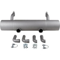 Exhaust muffler / silencer rear box. Porsche 356 B / C - 1620610300, PO-92106, PO92106, 61611101005, 61611122103, 61611122303 Exhaust muffler / silencer rear box. Porsche 356 B / C - 1620610300, PO-92106, PO92106, 61611101005, 61611122103, 61611122303