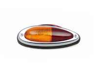 Rear indicator red / orange with rubber seal. Porsche 356A / 356B / 356C - 64463140410, 64463140310 - 356LTG003, 356LTG004 Rear indicator red / orange with rubber seal. Porsche 356A / 356B / 356C - 64463140410, 64463140310 - 356LTG003, 356LTG004