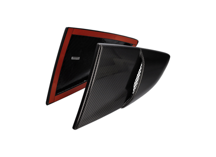 后三角窗进气口套件碳纤维。保时捷 718 Cayman（全窗）