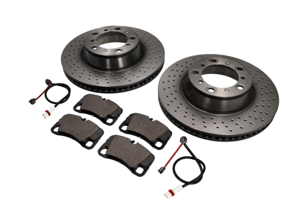 Pack Plaquettes et Disques de Frein ARRIERE Porsche 997 3.6L C2