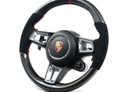 Rennline 350mm carbon fibre steering wheel - 9P1419091DS, 9P1419091LH, 9P1419091DT, 9P1419091LM - I127