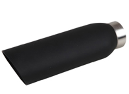 Uitlaat eindpijp, gepoedercoat, mat zwart. Porsche 944/924 - 1620706000 - 1620705900