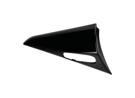 Side Trim Cover In Black For Roof Spoiler. Porsche 9YA Cayenne Turbo GT Coupe - 9Y3898308B041, 9Y3898307B041, 9Y3898308B, 9Y3898307B