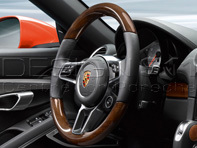 Volante sportivo multifunzione in mogano. Porsche 991.2 / 718 Boxster / 718 Cayman - 99104440034A34, 99104440035A34, 99104440036A34, 99104440037A34 Volante sportivo multifunzione in mogano. Porsche 991.2 / 718 Boxster / 718 Cayman - 99104440034A34, 99104440035A34, 99104440036A34, 99104440037A34