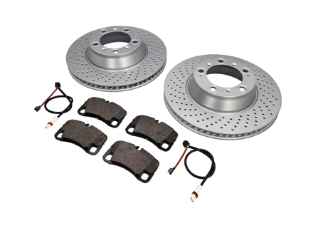 REAR Brake Pads and Brake Disc Package Porsche 997 3.6L C2