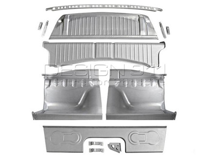 ACHTERBANK SECTIE KIT PORSCHE 911 1965-68 901 VERSNELLINGSBAK SWB - 90150107101, 91150199200, 91150199300, 91151203560, 91150195050, 90150208100, 91150100020, 90150108125, 90150308140, 90150177000, 90150177100, 1680250310