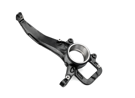 Stuurknuckle, voorzijde. Porsche 955 / 957 Cayenne - 95534115510, 95534115610 - 01469-1, 01469-2