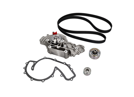 Water pump belt & pully kit. Porsche 928 4.5L S 4.7L 1977-82 - 92810515700, 92810551212, 92810557100, 92810601522, 92810613406