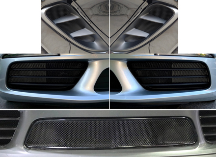 Kit rete metallica paraurti anteriore e prese d'aria laterali Porsche 718 S