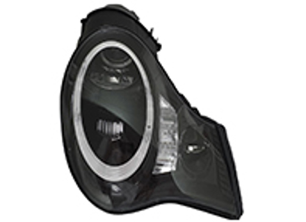 LAMPADE FRONTALI RHD (H7 Alogena) Con Anello DTR + Indicatore LED + Proiettore LED Integrato Fendinebbia Nero Lucido (COPPIA) - 996631065, 996631066 - DP-2018-BA2