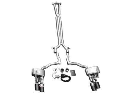 Slip-On Line Titanium Exhaust and Link Pipe Kit. Porsche 976 Panamera turbo S E-Hybrid - 976253601, 976253601HY, 976253600, 976253600HY - S-PO/T/5H, L-PO/T/19