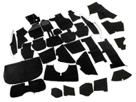 适用于保时捷 911 85-89 Targa LHD 的完整内饰地毯套装