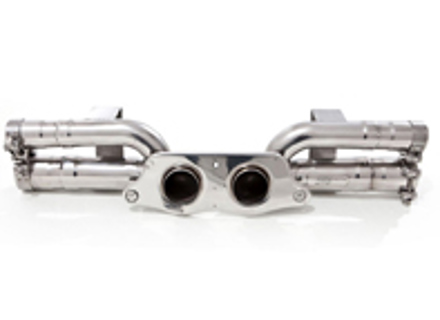 Sports exhaust rear silencer straight pipe Porsche 997 GT3 and GT3 RS