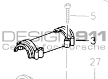 Gear Slide. Upper Half. Porsche 964 / 993 - 96442410305