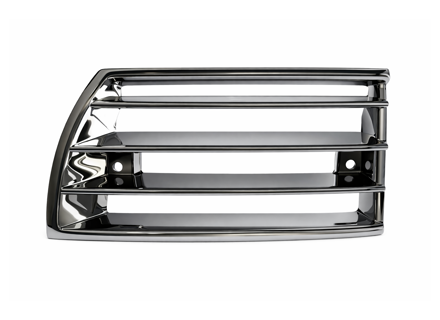 Rejilla de bocina plástica en acabado Cromo. Porsche 911/912 69-73 - 90155943127, 90155943227 - PS5221C, PS5222C, 9112743-02, 911274-02, 1684500476, 1684500486