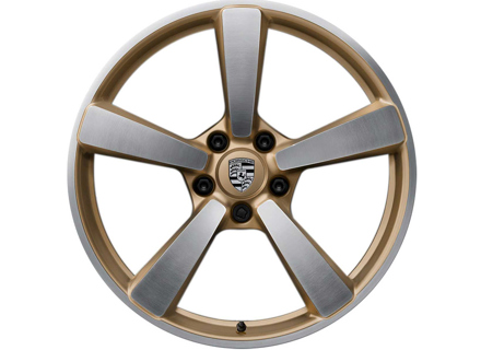 Turbo Exclusive Design front alloy wheel in Aurum high gloss finish 21' 12J ET70 - 992601025AEOP9