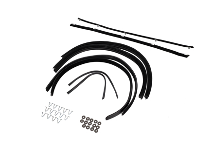 Door Window Scraper Inner & Outer Set Porsche  911 / 964  TARGA / CABRIO - 91153193102, 91153193202, 90153193520, 90153193620, 91153195101, 91153130900, 99959132601, 90153193320, 91153193142, 91153193242, 91153129540, 91153129640