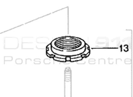 Shock Absorber Concaved washer. Porsche 993 RS