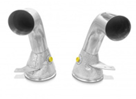 Sports exhaust catalytic converter delete pipes Porsche 992 Carrera and Carrera S with GPF